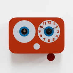  Cuckoo Clock - 'Cucchino' Cuckoo Clock (Orange) by Progetti - Cuckoo Collections