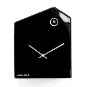  Cuckoo Clock - 'Cucu Chic' Chalet Cuckoo Clock (Gloss Black) by Progetti - Cuckoo Collections