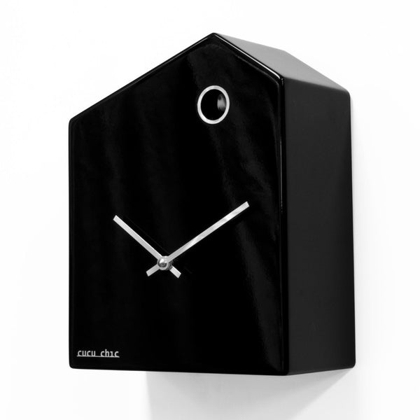  Cuckoo Clock - 'Cucu Chic' Chalet Cuckoo Clock (Gloss Black) by Progetti - Cuckoo Collections