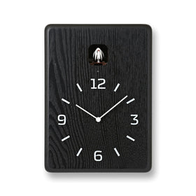  Cuckoo Clock - Cucu Wall Clock (Black Wood) by Lemnos - Cuckoo Collections