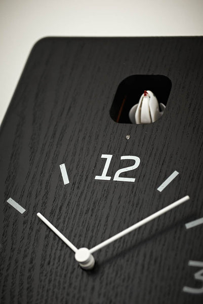  Cuckoo Clock - Cucu Wall Clock (Black Wood) by Lemnos - Cuckoo Collections