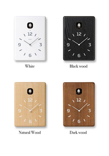  Cuckoo Clock - Cucu Wall Clock (Black Wood) by Lemnos - Cuckoo Collections