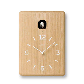  Cuckoo Clock - Cucu Wall Clock (Natural Wood) by Lemnos - Cuckoo Collections