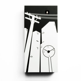  Cuckoo Clock - 'Cucucity' Cuckoo Clock (Black) by Progetti - Cuckoo Collections