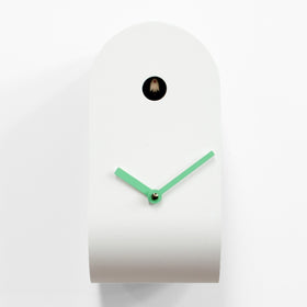  Cuckoo Clock - 'Cucupola' Cuckoo Clock (White and Greeb) by Progetti - Cuckoo Collections