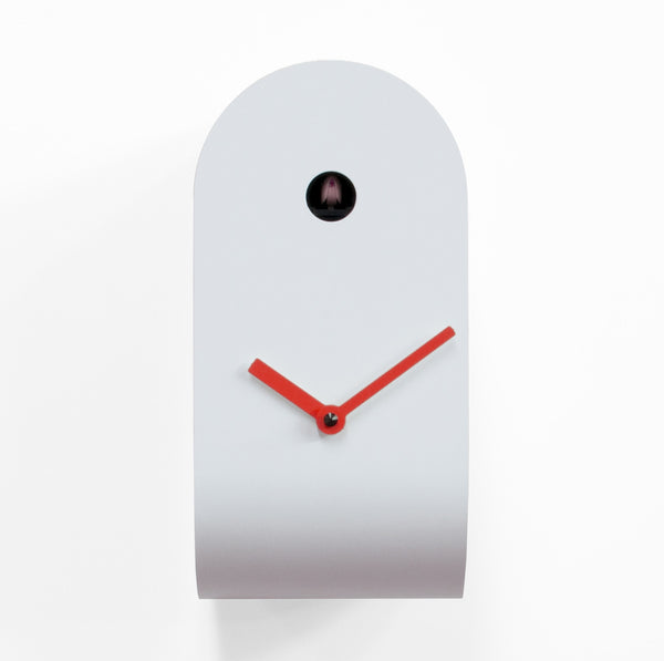  Cuckoo Clock - 'Cucupola' Cuckoo Clock (White and Red) by Progetti - Cuckoo Collections