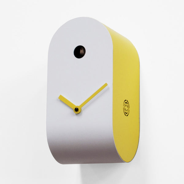  Cuckoo Clock - 'Cucupola' Cuckoo Clock (White and yellow) by Progetti - Cuckoo Collections