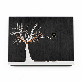  Cuckoo Clock - 'CuCuRuKu' Cuckoo Clock (Black wood & White tree) by Progetti - Cuckoo Collections