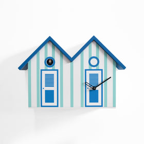  Cuckoo Clock - Double 'Bagni Nettuno' Cuckoo Clock (White and Light blue) by Progetti - Cuckoo Collections