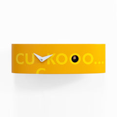  Cuckoo Clock - 'Ellipse 2' Cuckoo Clock (Orange) by Progetti - Cuckoo Collections