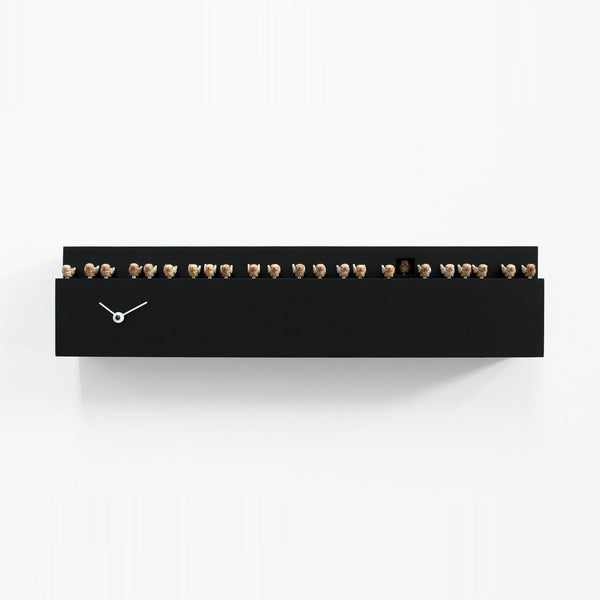  Cuckoo Clock - 'Fatti + in la' Cuckoo Clock (Black) by Progetti - Cuckoo Collections
