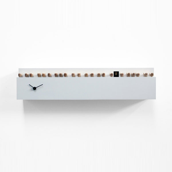  Cuckoo Clock - 'Fatti + in la' Cuckoo Clock (White) by Progetti - Cuckoo Collections