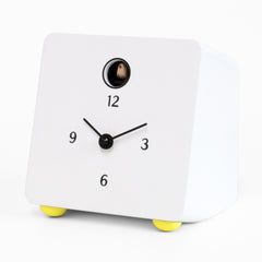  Cuckoo Clock - 'Fido' Cuckoo Clock (White) by Progetti - Cuckoo Collections
