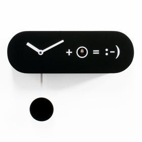  Cuckoo Clock - 'Formula' Cuckoo Clock (Black) by Progetti - Cuckoo Collections