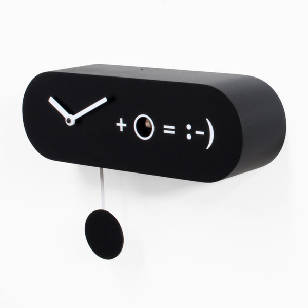  Cuckoo Clock - 'Formula' Cuckoo Clock (Black) by Progetti - Cuckoo Collections