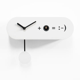  Cuckoo Clock - 'Formula' Cuckoo Clock (White) by Progetti - Cuckoo Collections