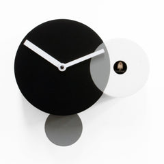  Cuckoo Clock - 'Kandinsky' Cuckoo Clock (Black & White) by Progetti - Cuckoo Collections