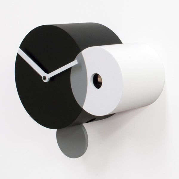  Cuckoo Clock - 'Kandinsky' Cuckoo Clock (Black & White) by Progetti - Cuckoo Collections
