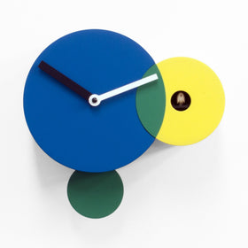  Cuckoo Clock - 'Kandinsky' Cuckoo Clock (Blue & Yellow) by Progetti - Cuckoo Collections