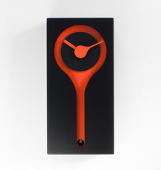  Cuckoo Clock - 'Koo Koo' Cuckoo Clock (Black and orange) by Progetti - Cuckoo Collections