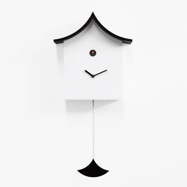  Cuckoo Clock - 'Ku Ku Kina' Cuckoo Clock (White & Black) by Progetti - Cuckoo Collections