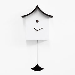  Cuckoo Clock - 'Ku Ku Kina' Cuckoo Clock (White & Black) by Progetti - Cuckoo Collections