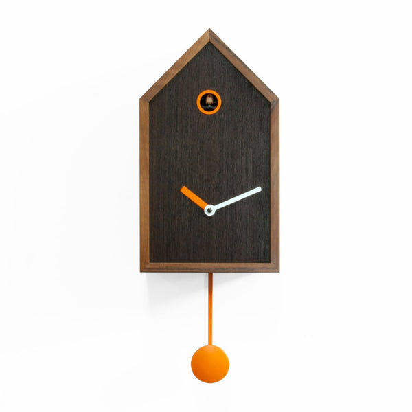  Cuckoo Clock - 'Mr. Orange' Cuckoo Clock (Dark wood) by Progetti - Cuckoo Collections