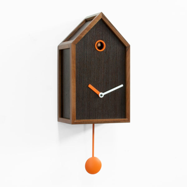  Cuckoo Clock - 'Mr. Orange' Cuckoo Clock (Dark wood) by Progetti - Cuckoo Collections