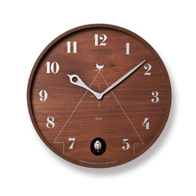  Cuckoo Clock - Pace Wall Clock 30.5cm (Dark wood) by Lemnos - Cuckoo Collections