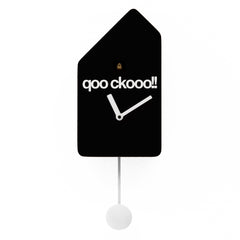  Cuckoo Clock - 'Qoockoo' Cuckoo Clock (Black) by Progetti - Cuckoo Collections