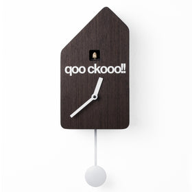  Cuckoo Clock - 'Qoockoo' Cuckoo Clock (Dark wood) by Progetti - Cuckoo Collections