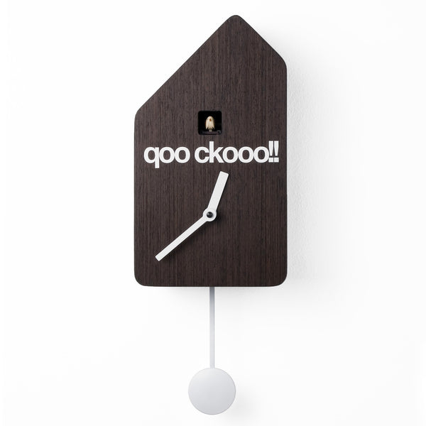  Cuckoo Clock - 'Qoockoo' Cuckoo Clock (Dark wood) by Progetti - Cuckoo Collections