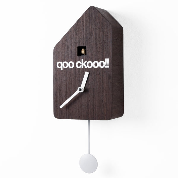  Cuckoo Clock - 'Qoockoo' Cuckoo Clock (Dark wood) by Progetti - Cuckoo Collections