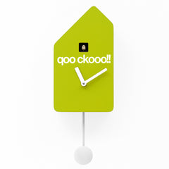  Cuckoo Clock - 'Qoockoo' Cuckoo Clock (Green) by Progetti - Cuckoo Collections