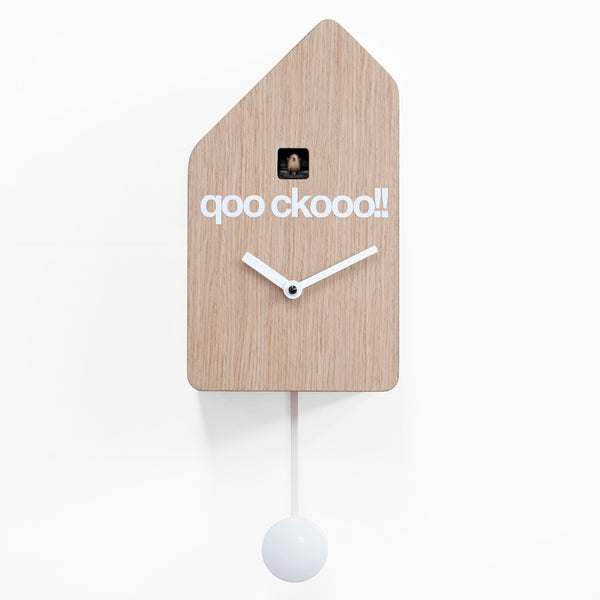  Cuckoo Clock - 'Qoockoo' Cuckoo Clock (Light wood) by Progetti - Cuckoo Collections