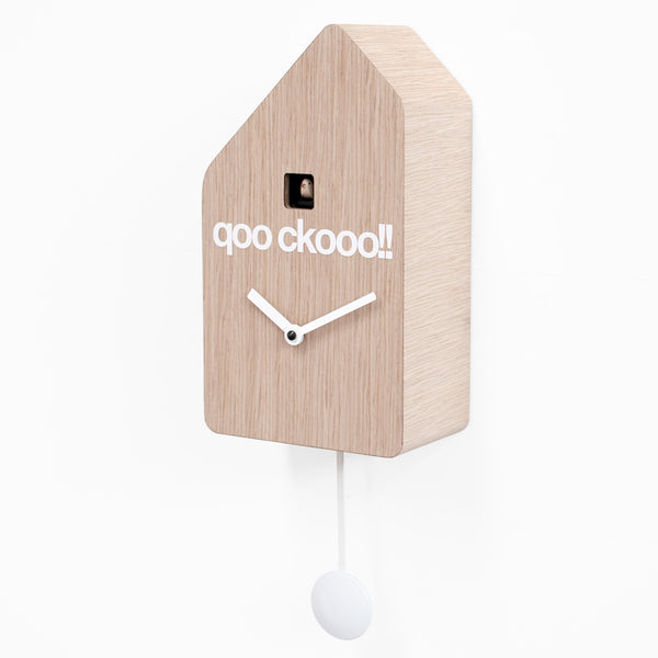  Cuckoo Clock - 'Qoockoo' Cuckoo Clock (Light wood) by Progetti - Cuckoo Collections