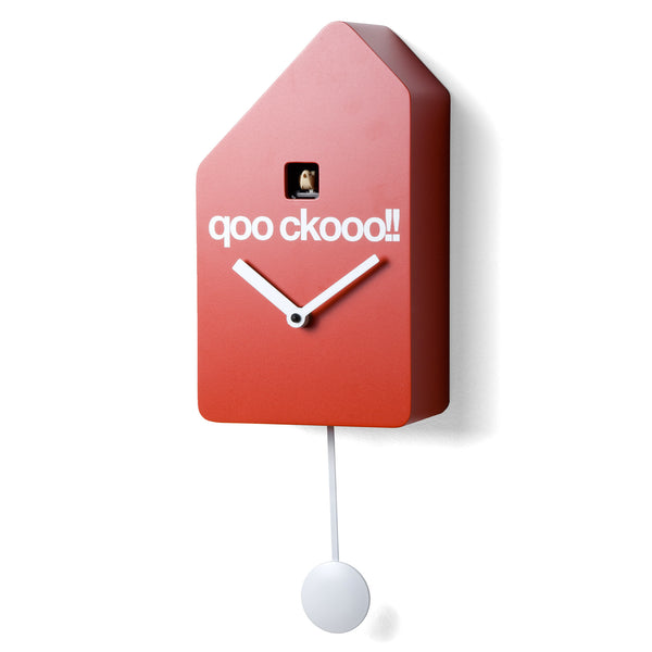  Cuckoo Clock - 'Qoockoo' Cuckoo Clock (Red) by Progetti - Cuckoo Collections