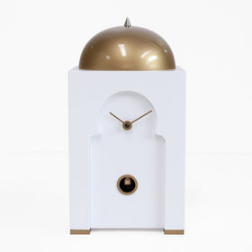  Cuckoo Clock - 'Sheikh' Cuckoo Clock (White with Gold trimmings) by Progetti - Cuckoo Collections