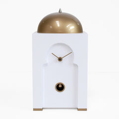  Cuckoo Clock - 'Sheikh' Cuckoo Clock (White with Gold trimmings) by Progetti - Cuckoo Collections