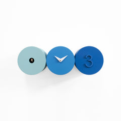  Cuckoo Clock - 'Tris' Cuckoo Clock (Blue) by Progetti - Cuckoo Collections