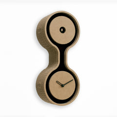  Cuckoo Clock - 'Twin' Vertical Cuckoo Clock (Black dial) by Progetti - Cuckoo Collections