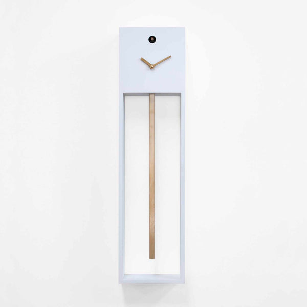  Cuckoo Clock - 'Uaigong' Cuckoo Clock (White & Gold) by Progetti - Cuckoo Collections