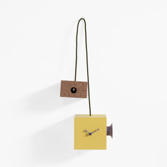  Cuckoo Clock - 'Uhuhu' Cuckoo Clock (Yellow & Purple) by Progetti - Cuckoo Collections