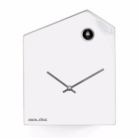  Cuckoo Clock - 'Cucu Chic' Chalet Cuckoo Clock (Gloss White) by Progetti - Cuckoo Collections