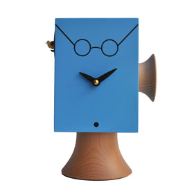 'Cucu Faccine Lennon' Cuckoo Clock (Light Blue) by Pirondini