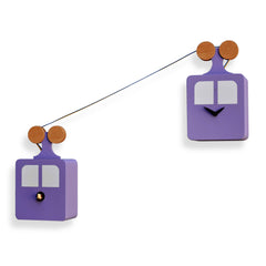  Cuckoo Clock - 'Cucu Funivia' Cuckoo Clock (Purple) by Pirondini - Cuckoo Collections