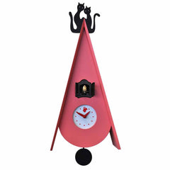  Cuckoo Clock - 'Cucu Gattini' Cuckoo Clock (Pink) by Pirondini - Cuckoo Collections
