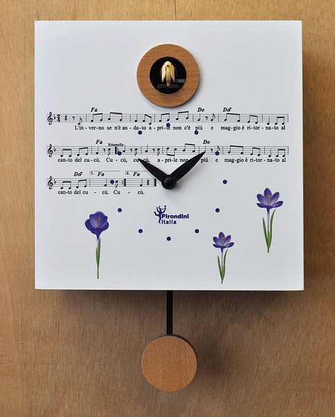  Cuckoo Clock - 'Cucu Primavera' Cuckoo Clock (White) by Pirondini - Cuckoo Collections