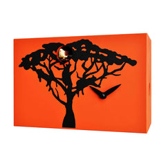  Cuckoo Clock - 'Cucu Savanna' Cuckoo Clock (Orange) by Pirondini - Cuckoo Collections
