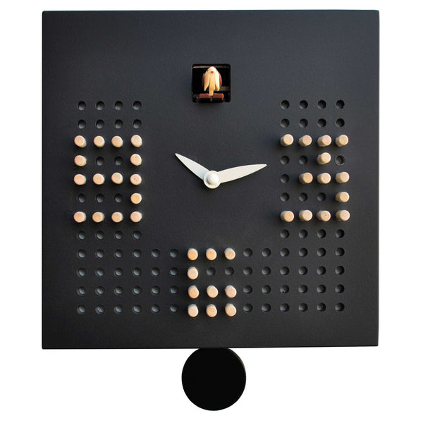  Cuckoo Clock - 'Cucu Solitario' Cuckoo Clock (Black) by Pirondini - Cuckoo Collections